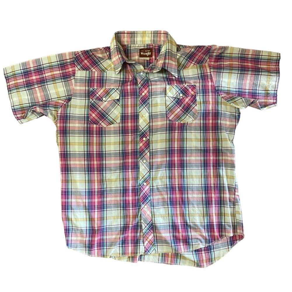 Wrangler Southwestern Snap Button-down Shirt 2XL Tall